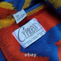 Vintage Cypress Juana Berner Aztec Southwestern Terry Cotton Robe Bathrobe