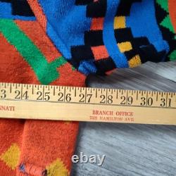 Vintage Cypress Juana Berner Aztec Southwestern Terry Cotton Robe Bathrobe