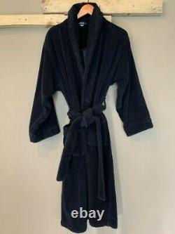 Vintage Genuine Versace Black Unisex Baroque Bath Robe Size S/M Small Medium VTG
