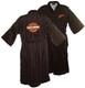Vintage Harley-Davidson Mens Orange Pinstripe Baseball Robe Bathrobe