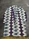 Vintage LL Bean Aztec Bath Robe Geometric Heavyweight Rare Print Southwestern