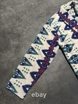 Vintage LL Bean Aztec Bath Robe Geometric Heavyweight Rare Print Southwestern