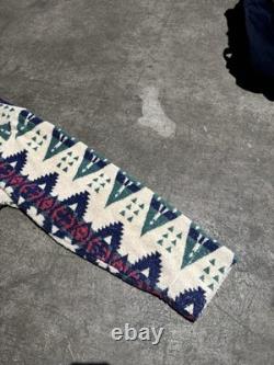 Vintage LL Bean Aztec Bath Robe Geometric Heavyweight Rare Print Southwestern