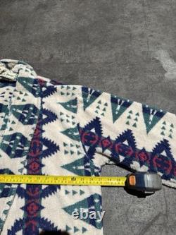 Vintage LL Bean Aztec Bath Robe Geometric Heavyweight Rare Print Southwestern