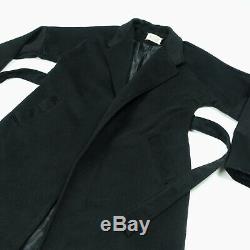 Vintage Martin Margiela Belted Black Coat Bathrobe Early 2000s 90s