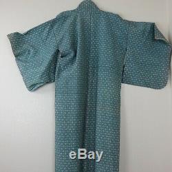 Vintage Mens Silk Kimono Bathrobe 64 Long Handmade Fully Lined Made in Japan