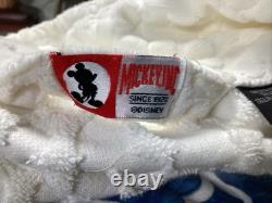 Vintage Mickey Inc. Disney Bath Robe Ivory Heavy Mickey Ears One Size Cotton