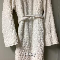 Vintage Mickey Inc. Disney Bath Robe Ivory Heavy Mickey Ears One Size Cotton
