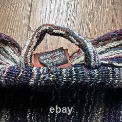 Vintage Missoni Belted Bathrode Gown Unisex Cotton Multicolour Made In Italy