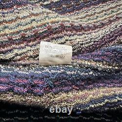 Vintage Missoni Belted Bathrode Gown Unisex Cotton Multicolour Made In Italy
