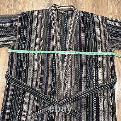 Vintage Missoni Belted Bathrode Gown Unisex Cotton Multicolour Made In Italy