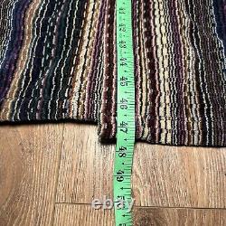 Vintage Missoni Belted Bathrode Gown Unisex Cotton Multicolour Made In Italy