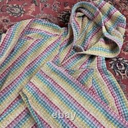 Vintage Missoni Dressing Gown Bathrobe Funky Pattern T&J Vestor Xtra Large XL