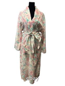 Vintage NEW WITH TAGS Floral Chenille Bathrobe Bath Robe Styled By Suzy Medium