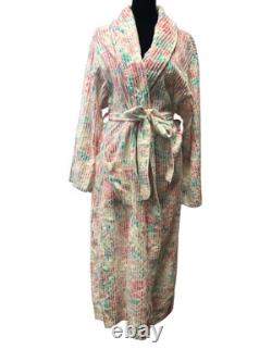 Vintage NEW WITH TAGS Floral Chenille Bathrobe Bath Robe Styled By Suzy Medium
