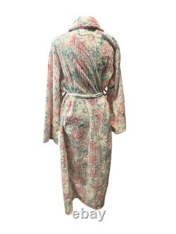 Vintage NEW WITH TAGS Floral Chenille Bathrobe Bath Robe Styled By Suzy Medium