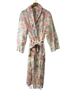 Vintage NEW WITH TAGS Floral Chenille Bathrobe Bath Robe Styled By Suzy Medium