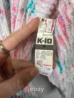 Vintage NEW WITH TAGS Floral Chenille Bathrobe Bath Robe Styled By Suzy Medium