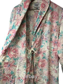 Vintage NEW WITH TAGS Floral Chenille Bathrobe Bath Robe Styled By Suzy Medium