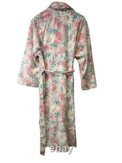 Vintage NEW WITH TAGS Floral Chenille Bathrobe Bath Robe Styled By Suzy Medium