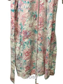 Vintage NEW WITH TAGS Floral Chenille Bathrobe Bath Robe Styled By Suzy Medium