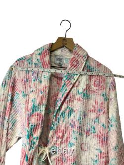 Vintage NEW WITH TAGS Floral Chenille Bathrobe Bath Robe Styled By Suzy Medium
