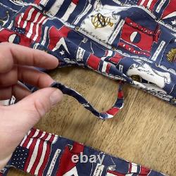 Vintage Neiman Marcus Mens Bath Robe Beach Cotton Striped Made in USA READ