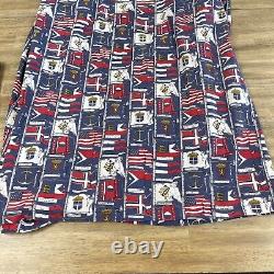 Vintage Neiman Marcus Mens Bath Robe Beach Cotton Striped Made in USA READ