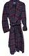 Vintage PENDLETON Red Wool Tartan Plaid Belted Bathrobe Men's Size Medium