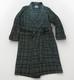 Vintage Pendleton Robe Mens Small Green Wool Plaid Belted Housecoat Bath USA