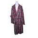 Vintage Polo Ralph Lauren Cotton Long Bath Robe Mens Size L XL Red Plaid
