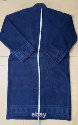 Vintage Polo Ralph Lauren Men's Navy Plush Belted Bathrobe One Size