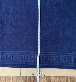 Vintage Polo Ralph Lauren Men's Navy Plush Belted Bathrobe One Size