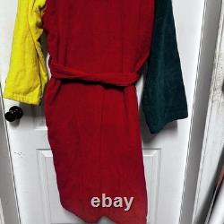 Vintage Polo Ralph Lauren Terrycloth Bathrobe ColorBlock one size