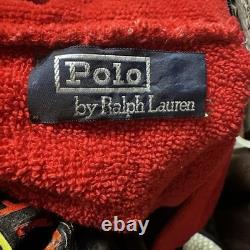 Vintage Polo Ralph Lauren Terrycloth Bathrobe ColorBlock one size