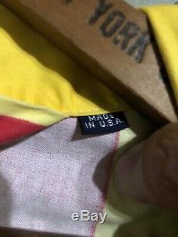 Vintage Polo Ralph Lauren USA Striped Cotton Bath Robe Color Block One Size
