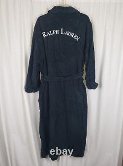Vintage Ralph Lauren Spell Out Logo Heavyweight Terrycloth Bath Robe Mens sz M L