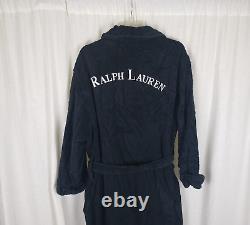 Vintage Ralph Lauren Spell Out Logo Heavyweight Terrycloth Bath Robe Mens sz M L
