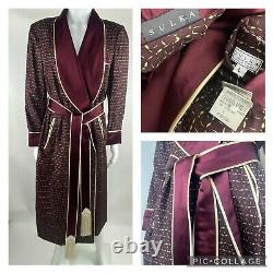 Vintage SULKA Bathrobe Dressing Gown 100% Silk with Belt & $1500 Price tag on! L