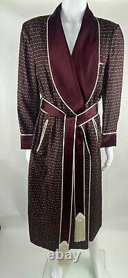 Vintage SULKA Bathrobe Dressing Gown 100% Silk with Belt & $1500 Price tag on! L