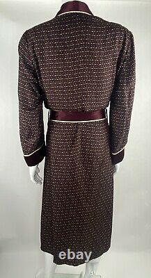 Vintage SULKA Bathrobe Dressing Gown 100% Silk with Belt & $1500 Price tag on! L