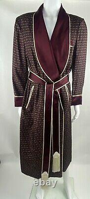 Vintage SULKA Bathrobe Dressing Gown 100% Silk with Belt & $1500 Price tag on! L