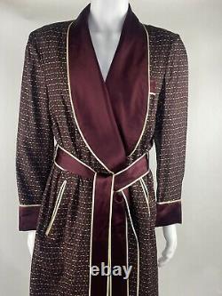 Vintage SULKA Bathrobe Dressing Gown 100% Silk with Belt & $1500 Price tag on! L