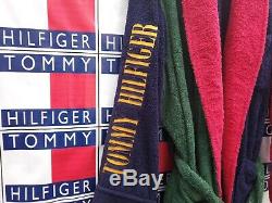 Vintage Tommy Hilfiger Bath Robe Spell Out Shower Multicolor Mens Size Large