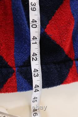 Vintage belted Robe Mens Argyle 90s Terry Cloth Towel Bath Heavyweight OSFA