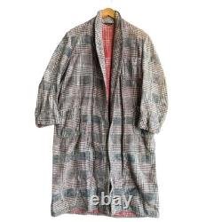 Vtg 30's Beacon Blanket BathRobe Cozy Soft Plaid Multicolor L UNISEX