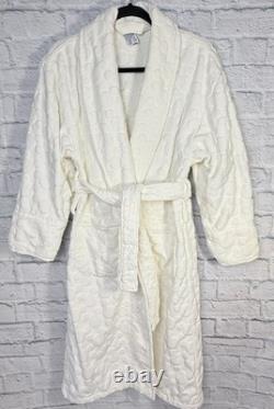 Vtg Disney Mickey Bath Robe Embossed Icon Terry Cloth Heavy One Size Cotton