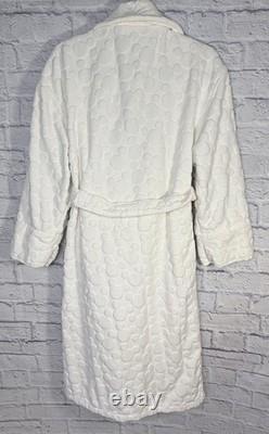 Vtg Disney Mickey Bath Robe Embossed Icon Terry Cloth Heavy One Size Cotton