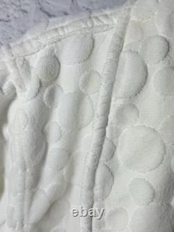 Vtg Disney Mickey Bath Robe Embossed Icon Terry Cloth Heavy One Size Cotton