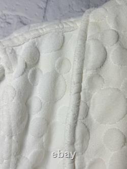Vtg Disney Mickey Bath Robe Embossed Icon Terry Cloth Heavy One Size Cotton